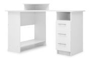 Стіл комп'ютерний Luxi (120х88х75/89 см, білий) phtn-kmpkt-bl фото 1