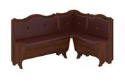 Кухонный уголок FlavorFurnish-1 (110 &times; 150, кожзам, коричневый и орех) ph-kt-grcg-krch-grh фото