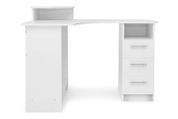 Стіл комп'ютерний Luxi (120х88х75/89 см, білий) phtn-kmpkt-bl фото 3