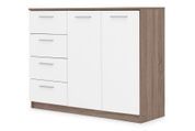 Комод Ультимо-12 (116 &times; 38 &times; 88 см, дуб трюфель и белый) md-kmd-k4-2a-db-trfl-bl фото