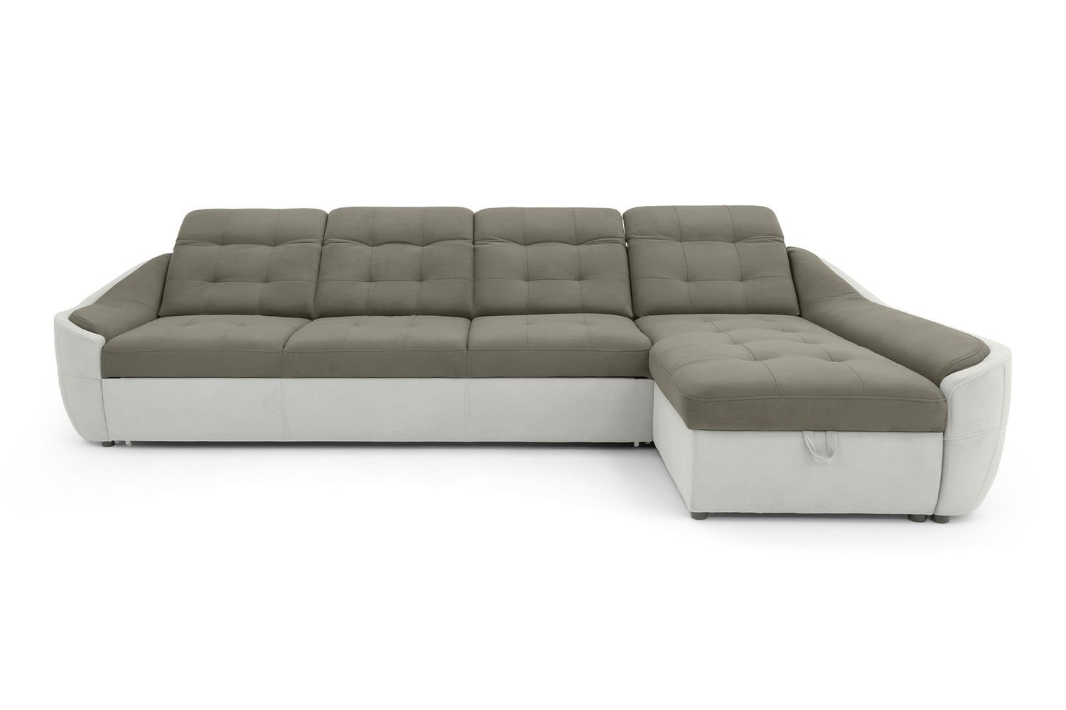 Кутовий диван Спейс АМ3 (337 &times; 187 см, бежевий з молочним) IMI Premium ksps-AM3-ll-09-01-p фото