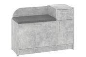 Тумба для взуття Jarnex (88,4 &times; 38 &times; 65 см, бетон і сірий) ph-tmb-vz-b3-bt-sr фото
