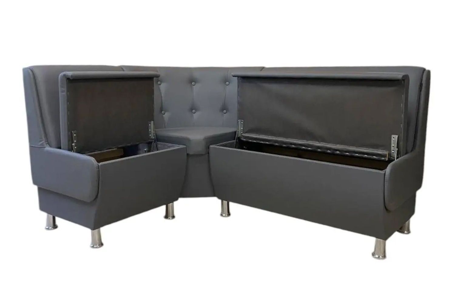 Кухонный уголок OnyxLounge (131 &times; 171 см, флай 2233, серый) l-kt-mdrn-fl2233 фото