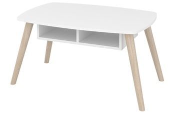 Стіл журнальний Melvarn (90 &times; 60 &times; 47 см, білий) ph-grn-stl-rtr-bl фото