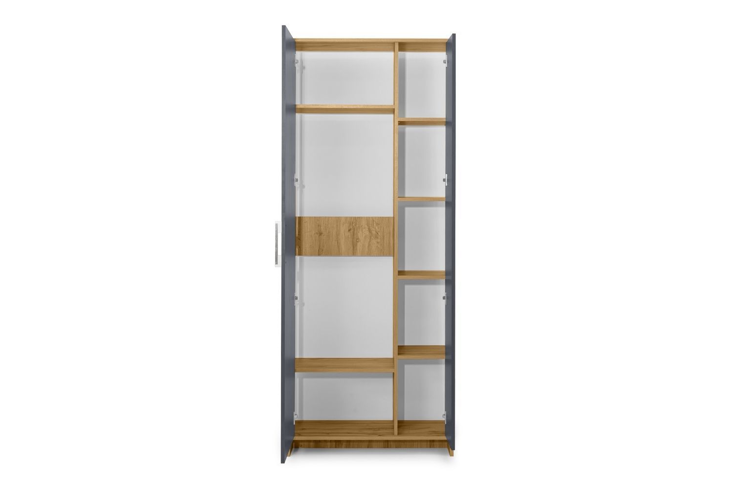 Шафа NordicNest-2 (дуб аппалачі і антрацит, 80х34х200 см) lshf-th2-db-ppl-ntr фото