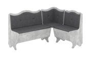 Кухонный уголок FlavorFurnish-1 (110 &times; 150, саванна дарк грэй и бетон) ph-kt-grcg-sndrgr-btn фото