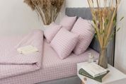 Комплект постельного белья Деметра-17 (евро, бязь gold lux, наволочки: 50х70 см 2 шт и 70х70 см 2 шт, клеточка, пудра) IMI m-ps-bz-glx-dmt17-vr-kl-p фото 7