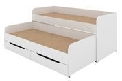 Двухъярусная выдвижная кровать Belvar-4 (197,2 &times; 83,4 &times; 86,5 см, белый) ph-dt-lgk-sn5-bl фото