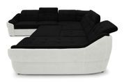 Кутовий диван Спейс XXL (375 &times; 310 см, чорний з молочним) IMI Premium kspsxxl-p-ll-99-1 фото 4