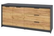 Комод Gornex (160 &times; 45,3 &times; 73,7 см, антрацит і тахо) ph-kmd-k2-3-ntrc-th фото