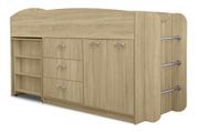 Кровать-чердак Classo (83,2 &times; 209,2 &times; 115 см, дуб сонома) ph-ld-pls-db-snm фото