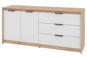 Комод Gornex (160 &times; 45,3 &times; 73,7 см, сонома і білий) ph-kmd-k2-3-snm-bl фото