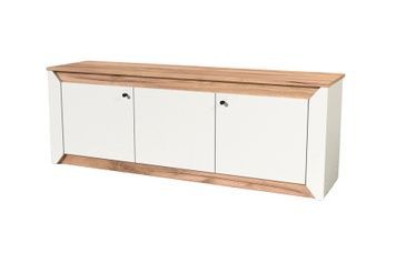 Тумба ТВ Нативо-6 (150х38х53 см, белый + дуб крафт золотой) vrt-tmb-n-tv-bl-dbk-z фото
