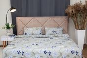 Комплект постельного белья Деметра-26 (евро, бязь gold lux, наволочки: 50х70 см 2 шт и 70х70 см 2 шт, капучино, бузина) IMI m-ps-bz-glx-dmtr26-vr-k-b фото 6
