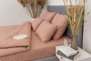 Комплект постельного белья Деметра-7 (евро, бязь gold lux, наволочки: 50х70 см 2 шт и 70х70 см 2 шт, ромбы, бежевый) IMI m-ps-bz-glx-dmtr7-vr-rm-b фото 7