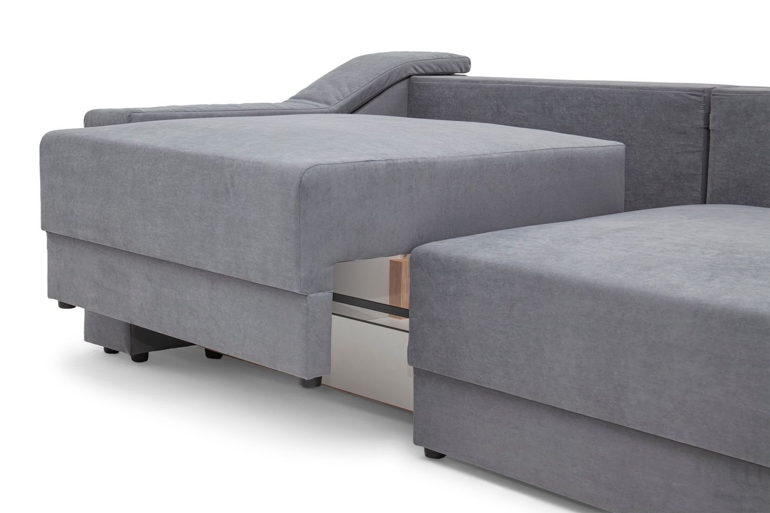 Диван Duks (115 &times; 245 см, сірий з світло-сірим) IMI Premium mpr-d-dks-ll-96-shrm-90 фото