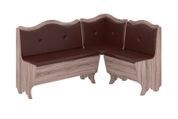 Кухонный уголок FlavorFurnish-1 (110 &times; 150, кожзам, коричневый и трюфель) ph-kt-grcg-krch-trfl фото