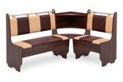 Кухонный уголок EatEasy-1 (кожзам, коричневый + кофе + орех, 150х110 см) ph-k-shrf-krch-kv-grh фото 1