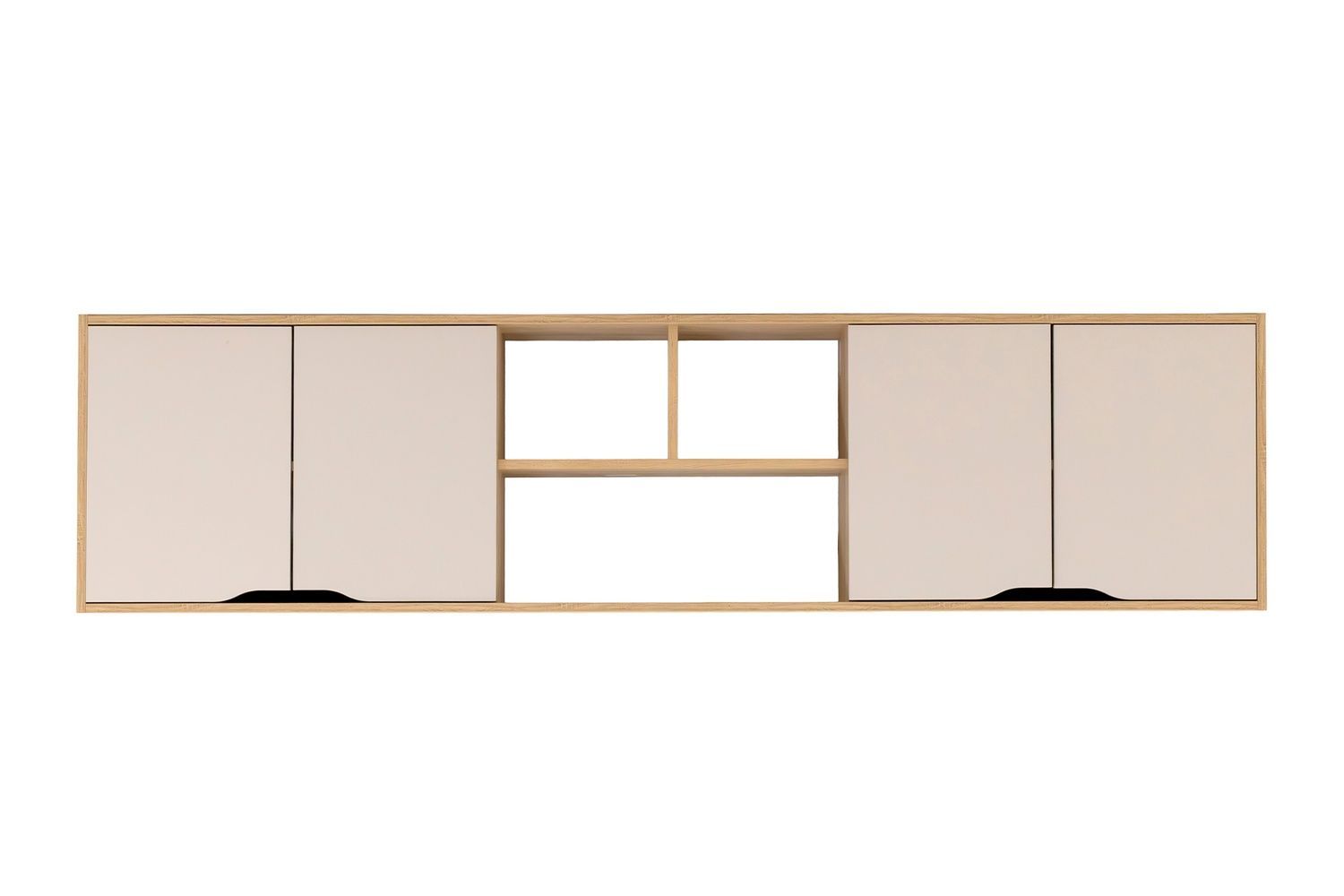 Полка настенная CloudCrest-5 (дуб сонома и кашемир, 2036х302х510 мм) lplts-ttrs-db-snm-sr-stp фото