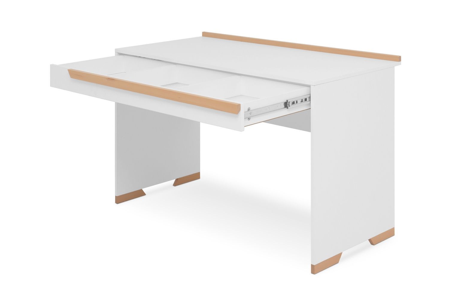 Стіл письмовий Ранок-6 (120 &times; 60 &times; 76,3 см, біло-буковий) vr-stl-ps-stl-bl-bkv фото