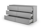 Комод SleekLine-3 6ШУХ (серая мышка, 160x43x80 см) IMI lkmd-nrd3-sr-stp фото 3