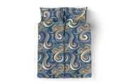 Комплект постільної білизни Артеміда-3 (сімейний, поліестер, наволочки: 50х70 см 2 шт та 70х70 см 2 шт, індійський огірок, синій) IMI m-ps-plst-rtmd3-sm-og-sn фото 2