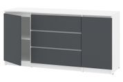 Комод Formo-7 (150 &times; 45 &times; 75 см, білий і антрацит) ph-kmd-ns3-2-bl-ntrc фото