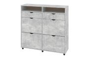 Тумба для обуви Clario (118,6х34х114,5 см, бетон) ph-tmb-t6-btn фото