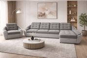 Комплект угловой диван Спейс АМ3 и кресло (темно-серый с светло-серым) IMI Premium kmpl-sps-ll-96-94-p фото 14