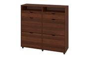 Тумба для обуви Clario (118,6х34х114,5 см, орех) ph-tmb-t6-grh фото