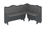 Кухонный уголок FlavorFurnish-1 (110 &times; 150, кожзам, серый и антрацит) ph-kt-grcg-sr-ntrc фото