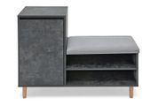Тумба для обуви с сидением FrostFeel-10 (бетон темный и лили 94, 1000х385х760 мм) ltmb-to10-btn-tmn фото 2