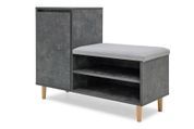 Тумба для обуви с сидением FrostFeel-10 (бетон темный и лили 94, 1000х385х760 мм) ltmb-to10-btn-tmn фото 1