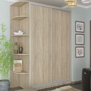 Шафа-купе Міраж-8 (120 &times; 45 &times; 240 см, кутові полички, дуб сонома) m-shk-mr8-12-45-db-snm фото