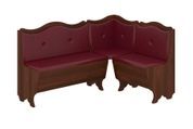 Кухонный уголок FlavorFurnish-1 (110 &times; 150, кожзам, бордо и орех) ph-kt-grcg-brd-grh фото